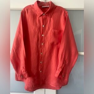 Chicos oversized linen shirt
